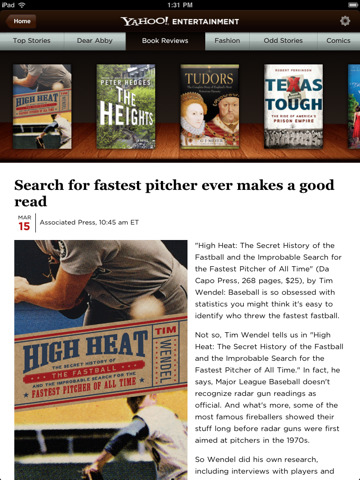 Illustration for article titled Yahoo! iPad App Looks Better Than the Web Site, but Is it "Magical?"